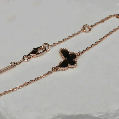 [✨Rose💎]BRACELET PAPILLON ONYX