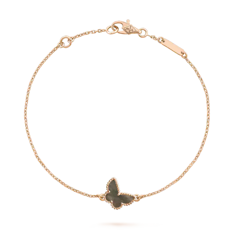 [✨Rose💎]BRACELET PAPILLON ONYX