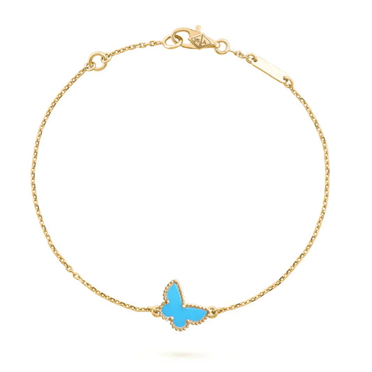 [✨Rose💎]BRACELET PAPILLON TURQUOISE