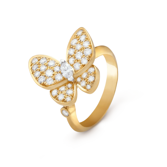 [✨Rose💎]BUTTERFLY DIAMOND RING