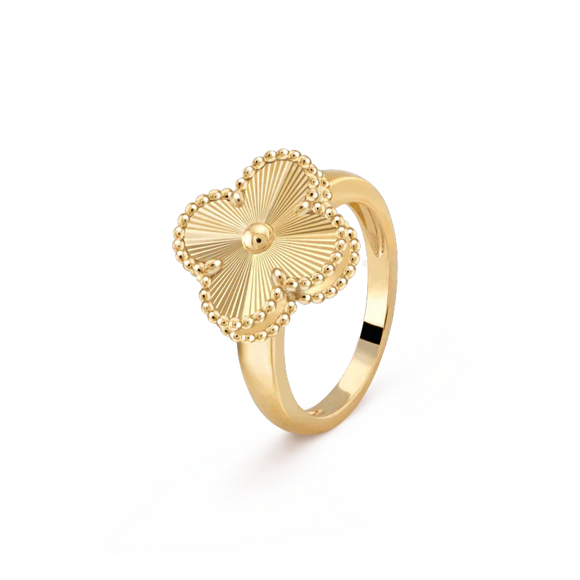 [✨Rose💎]BAGUE EN OR TRÈFLE