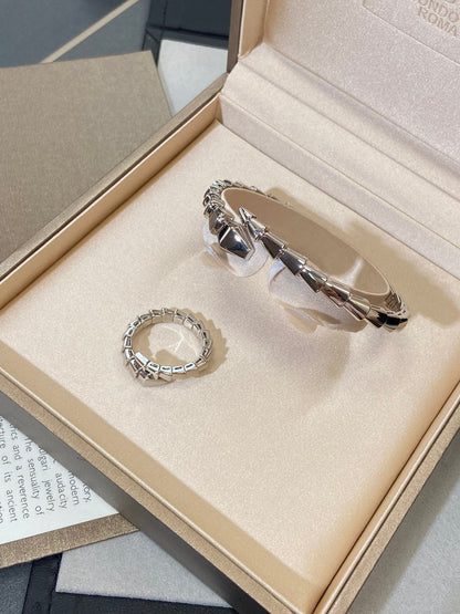 [✨Rose💎]BRACELET SERPENTI VIPÈRE EN ARGENT