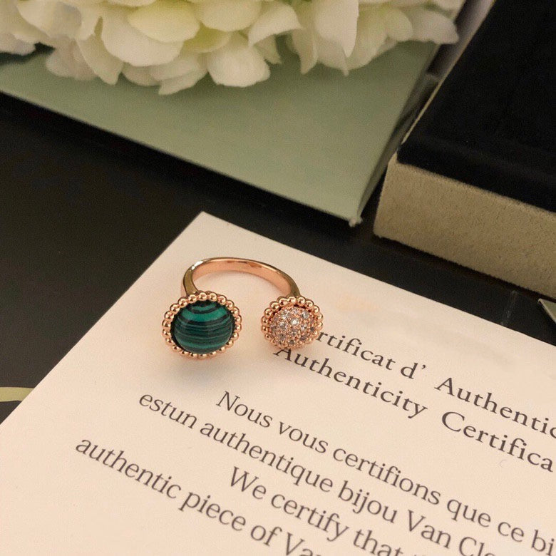 [✨Rose💎]BAGUE ENTRE LES DOIGTS PERLEE COULEURS DIAMANT OR ROSE