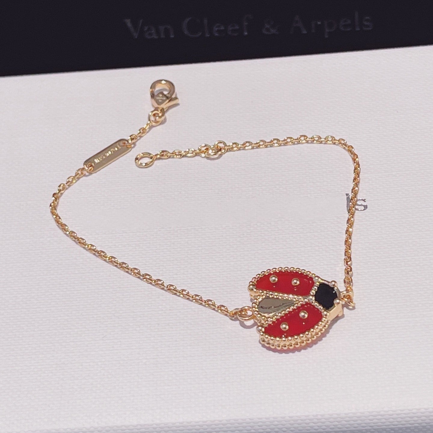 [✨Rose💎]BRACELET EN OR ROSE À 1 MOTIF LUCKY SPRING