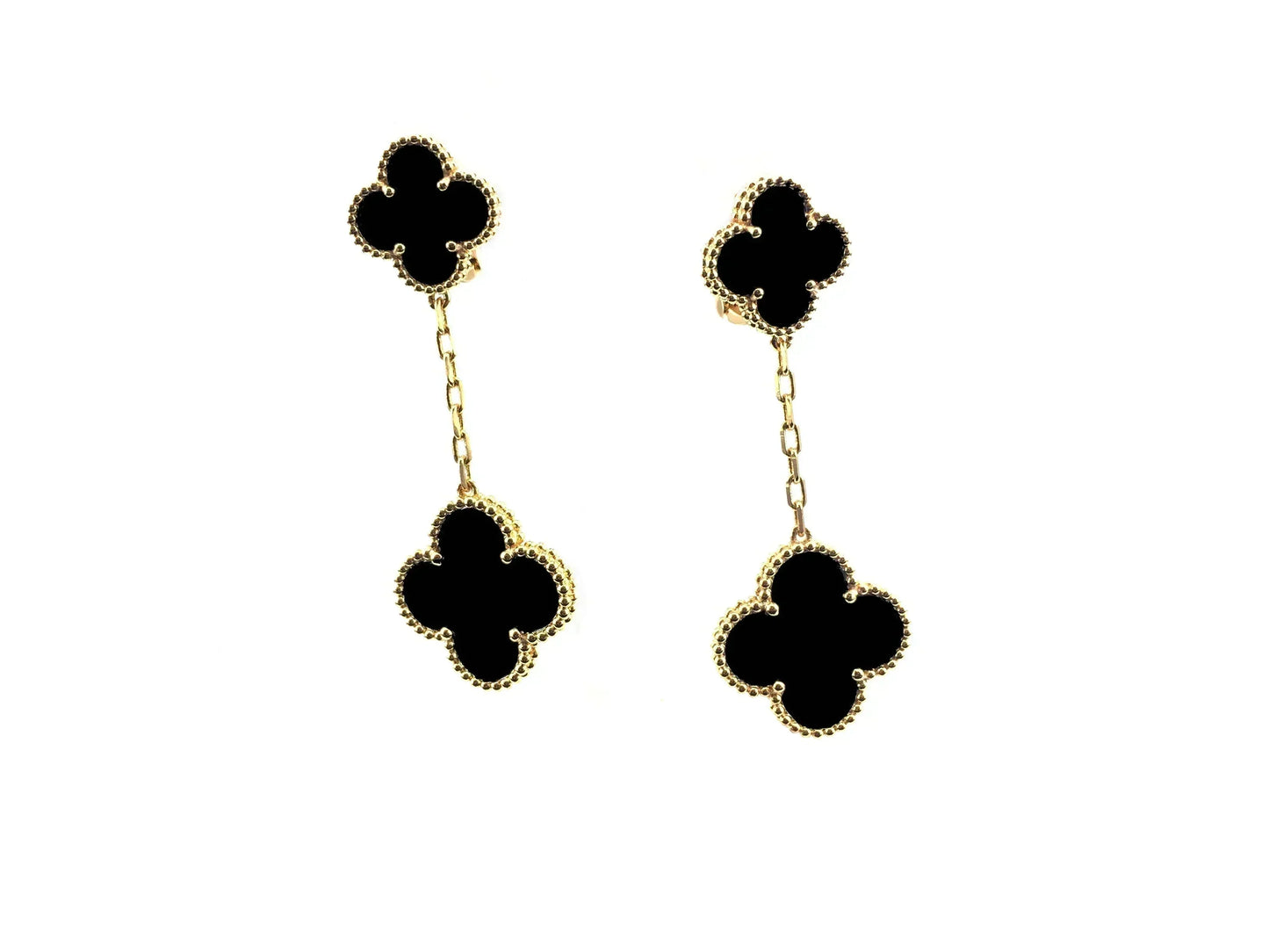 [✨Rose💎]BOUCLES D'OREILLES TRÈFLE 2 MOTIFS (CHOIX MULTIPLES)
