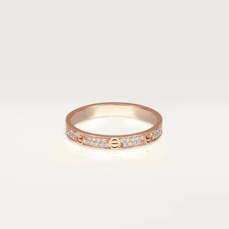 [✨Rose💎]BAGUE D'AMOUR DIAMANT 2,65 MM 