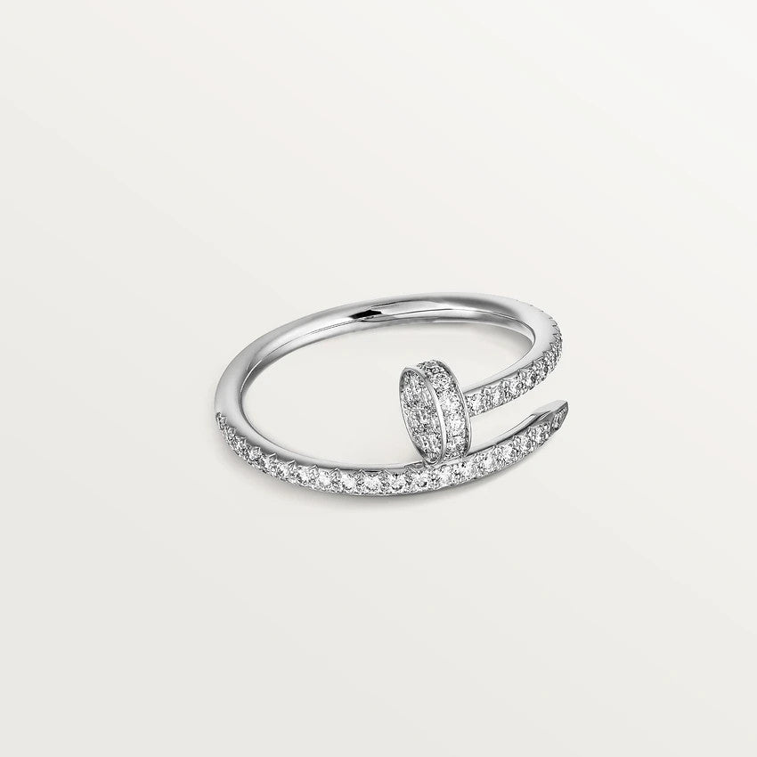 [✨Rose💎]BAGUE JUSTE 1,8MM ARGENT DIAMANTS